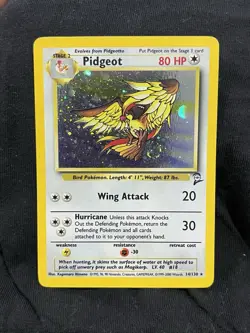 Pidgeot 14/130 Base Set 2 Holo Rare MP Card Pokemon TCG - Image 1