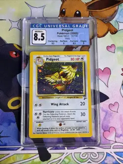 CGC 8.5 Pidgeot 2000 Base Set 2 14/130 Holo Rare Pokemon Card - Image 1