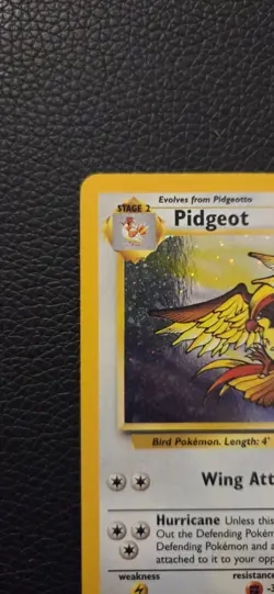 Pokemon Pidgeot TCG Base Set 2 Holo Unlimited Rare Card 14/130 - Image 2
