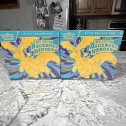 2x Ascended Heroes ETB Sealed Pokemon Elite Trainer Box Bundle of 2 ETBs - Image 1