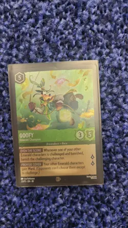 Disney Lorcana - Goofy Emerald Champion 25/P3 -Foil- Gen Con Promo Card of 2025 - Image 1