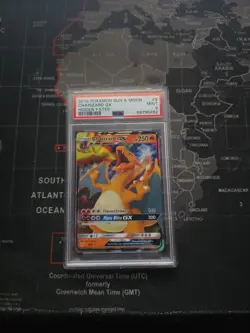 2019 Pokemon Hidden Fates Charizard GX Holo Card #9 PSA 9 - Image 1