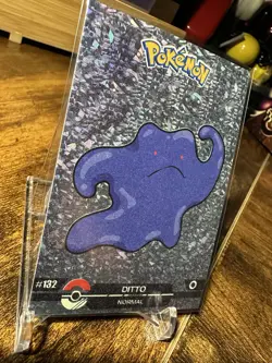 2025 Pokemon Crystal Card Collection #132 Ditto Holo Black Dark Edition Hit - Image 3