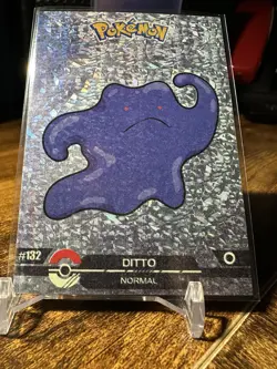 2025 Pokemon Crystal Card Collection #132 Ditto Holo Black Dark Edition Hit - Image 4