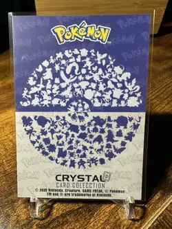 2025 Pokemon Crystal Card Collection #132 Ditto Holo Black Dark Edition Hit - Image 5