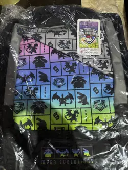 Pokemon Center EUIC 2026 London Exclusive Mega Evolutions BACKPACK NEW SEALED - Image 1