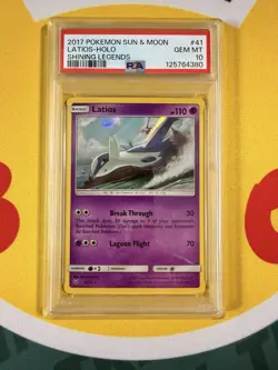 Latios 41/73 Shining Legends Holo - PSA 10 Graded - Pokemon Sun & Moon - Image 1