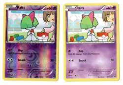 Pokemon EN Breakthrough Ralts Reverse Holo + Non-Holo 68/162 LP-NM - Image 1