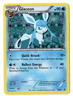 Pokemon EN Black & White Glaceon Holo BW90 Promo MP - Image 1