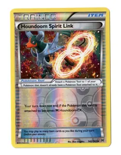 Pokemon EN Breakthrough Houndoom Spirit Link Reverse Holo 142/162 LP-NM - Image 1