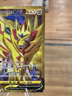 Zamazenta V 212/202 Pokemon TCG SWSH01: Sword & Shield Base Set Secret Rare NM - Image 4