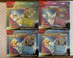 Pokemon Prismatic Evolutions Tech Sticker Collection Lot 4 Sealed 🔥 - Image 1
