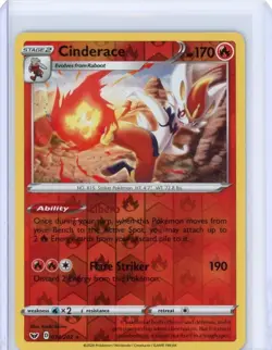 Cinderace 34/202 Reverse Holo | 2020 Sword & Shield | Pokemon KR1 - Image 1