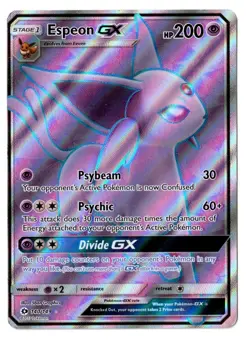 Pokemon EN Sun & Moon Base Set Espeon GX 140/149 MP-HP - Image 1
