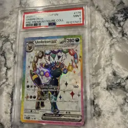 2025 POKEMON UMBREON EX #176 PSA 9 BLACK STAR PROMO SVP Premium Figure Coll - Image 2