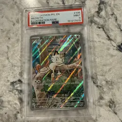 Pokemon Meowth PSA 9 Phantasmal Flames Illustration Rare #106/094 - Image 2