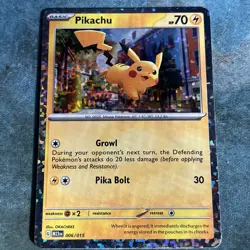 Pikachu 006/015 2023 Mcdonald's Holo - Pokemon TCG - MP/LP - Image 1