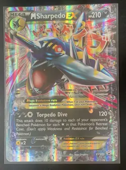 M Sharpedo EX XY200 - XY Black Star Promo NM/M - Jumbo/Oversized - Pokemon TCG - Image 1