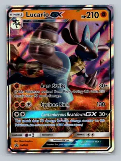 Pokemon SM Promos #SM100 Lucario GX - Image 1