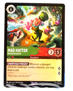 Mad Hatter Unruly Eccentric 16/D23 Lorcana Promo Foil NM Sealed - Image 1