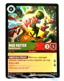 Mad Hatter Unruly Eccentric 16/D23 Lorcana Promo Foil NM Sealed - Image 2