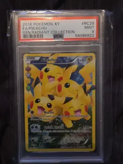 2016 Pokemon XY Generations Radiant Collection #RC29 Pikachu FA PSA 9 MINT - Image 1