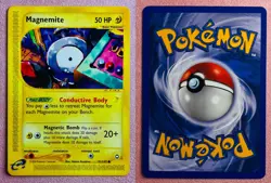 Magnemite 91/147 Non Holo | Aquapolis | 2003 Vintage WOTC Pokemon TCG Card | NM - Image 3