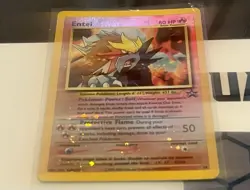 Entei Black Star Promo 34 REVERSE HOLO Vtg Movie Pokemon Card 2001 LP Qty Avail - Image 1