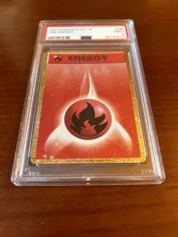 Pokemon TCG 2023 PSA 9 Japanese CLL Fire Energy Holo Graded Slab Card Collector - Image 3