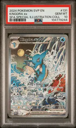 PSA 10 Kingdra ex 131 Scarlet & Violet Holo Black Star Promo Pokemon Card - Image 1