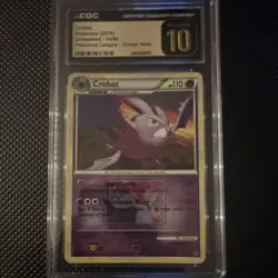 Crobat Cross Hatch League CGC Pristine 10!! Holo 14/95 English Pokemon LOW POP - Image 1