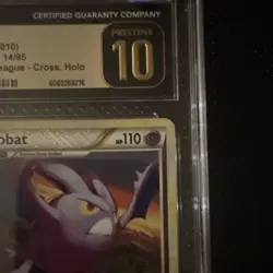 Crobat Cross Hatch League CGC Pristine 10!! Holo 14/95 English Pokemon LOW POP - Image 5