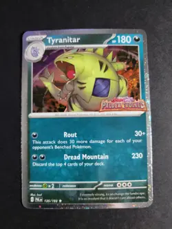 Tyranitar (Paldea Evolved Stamp) 135/193 Pokemon Prismatic Evolutions - Image 1