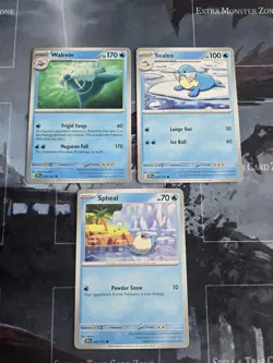 Walrein , Sealeo , Spheal Surging Sparks Regular Card Lot Pokemon NM - Image 1