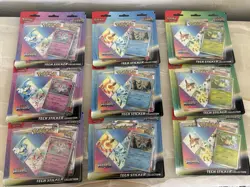 Pokemon Prismatic Evolution Tech Sticker Collection Full Set 3x - Image 1