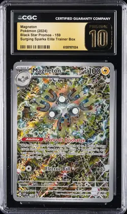 2024 POKEMON BLACK STAR PROMOS #159 MAGNETON CGC 10 PRISTINE - Image 1