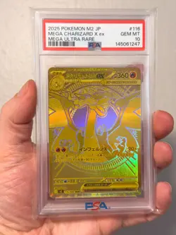 2025 POKEMON JPN M2-INFERNO X MEGA ULTRA RARE #116 MEGA CHARIZARD X EX PSA 10 - Image 1
