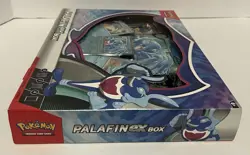 New Factory Sealed Pokemon TCG Palafin ex Box w/ 4 Booster Packs + 3 Promos - Image 3