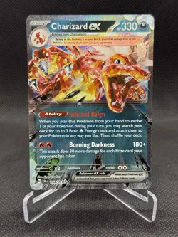 Pokemon TCG Charizard ex 054/091 SV: Paldean Fates Double Rare Near Mint - Image 1