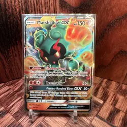 Pokemon Marshadow GX Ultra Rare SM Burning Shadows 80/147 NM - Image 1