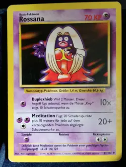 Pokemon Karte TCG Rossana 31/102 Basis-Set 1999 Uncommon German - Image 1