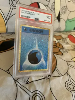 Pokemon TCG 2023 CLK Japanese Water Energy Holo PSA 9 Mint Classic Collection - Image 1
