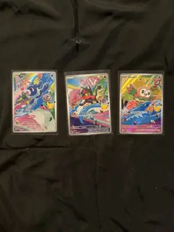 Pokemon TCG First Partner Illustration Collection Series 1 Gen 7 Alola Starters - Image 1