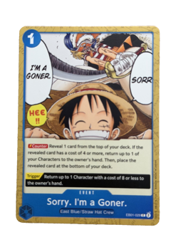 New: One Piece CCG Sorry. I'm a Goner EB01-029 Extra Booster Memorial Collection - Image 1