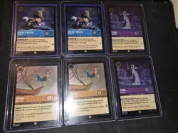 6 DISNEY LORCANA 1ST CHAPTER PLAY PROMOS TWO OF EACH MICKEY, HEIHEI, YZMA - Image 2