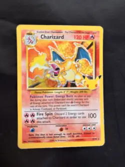 Pokemon TCG Charizard Holo Card 4/102 Celebrations 25th Anniversary Edition - Image 1