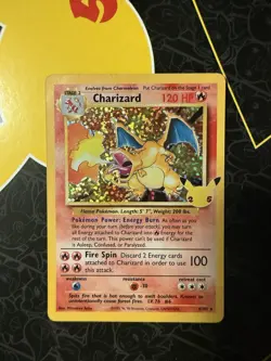 Pokemon TCG Charizard Holo Card Celebrations 4/102 Unlimited Rare Near Mint/Mint - Image 1