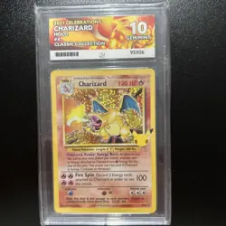 Pokemon TCG Charizard Holo Card 4/102 Celebrations 25th Anniversary Ace GM 10 - Image 1