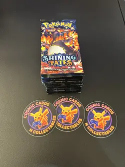 15 x Pokemon Shining Fates Sealed Booster Packs 10 Pokemon Cards Per Pack - Image 3