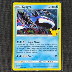 Kyogre - 003/025 - Holo Rare - Celebrations - Pokemon Card - NM/M - Image 1